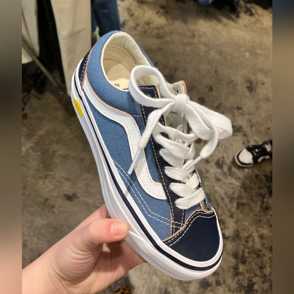 Vans Blue and White Athletic Shoes